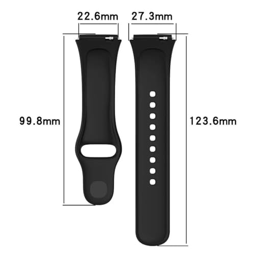 Image of Bands for Redmi Watch 3 ACTIVE Smartwatch Only, Soft Silicone Replacement Straps for Men & Women Comfort and Flexible Strap (Not for Watch 3)