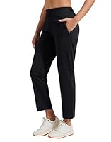 Pioneer Camp Damen Jogginghose Elegante Business Hose mit 7/8-Länge – Leichte Stretch-Hose mit Elastischem Bund, Seitentaschen & Innentasche – Bequeme Anzughose für Arbeit, Reisen & Outdoor(Schwarz/S)