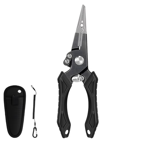 Alicates de pesca de aluminio anodizado y cortadores de tungsteno