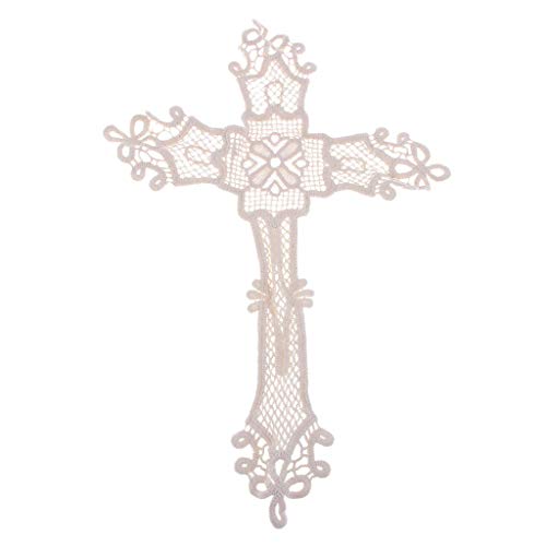 Optimuss Cross Design Embroidered Cotton Patches Sew On Applique DIY Sewing Crafts Supplies