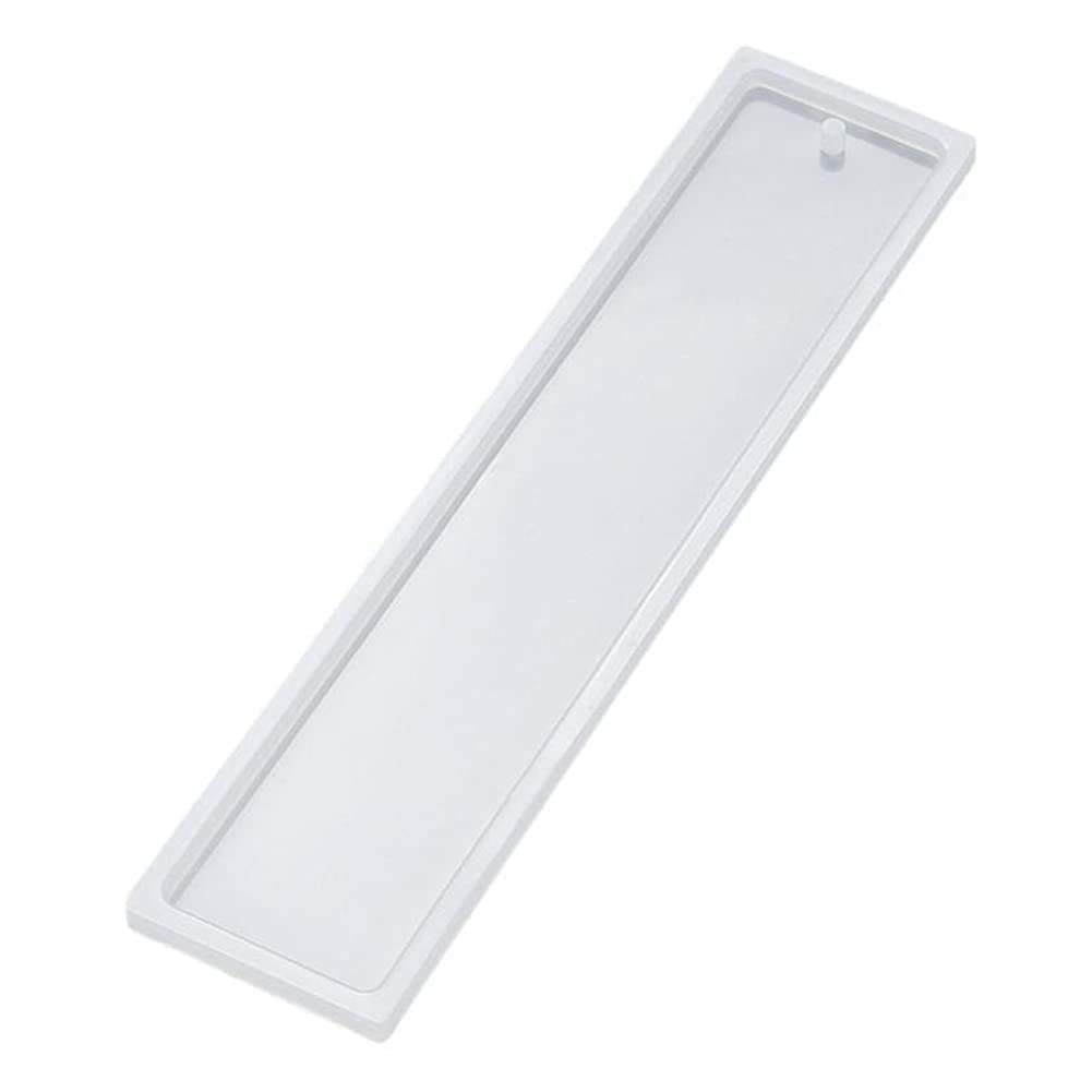 AZURAOKEY Moldes de silicona para marcapáginas rectangulares, molde de resina, colgante artesanal DIY (L)
