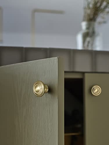 Jiasenbao Classic Brushed Gold Cabinet Knobs 5 Pack Brass Drawer Pulls Dresser Cupboard Kitchen Bathroom Furniture Knobs #TOP1