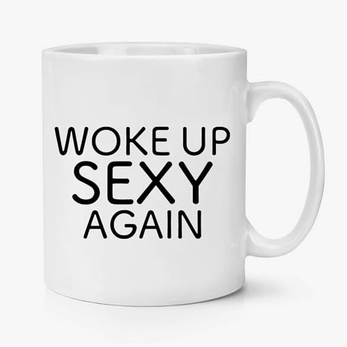 Taza de cerámica blanca de 11 oz con diseño divertido miniatura 1