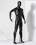 Generisch Schaufensterpuppe, realistische Muskelpuppe für Fitnesspräsentationen, Ganzkörper-Männertorso-Schaufensterpuppe, perfekte Schneiderpuppe für Bekleidungsverkauf und Sportwerbung (Stil B)