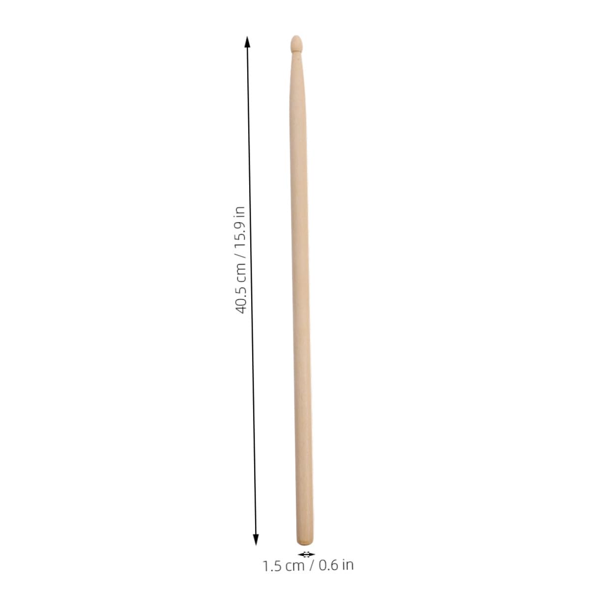 12 Paar 5a Holz Drumsticks für Anfänger und Profis | Beige, Präzise Verarbeitet, Bruchsicher, 5a-ausführung, Geeignet für Unterricht und Musikstudios