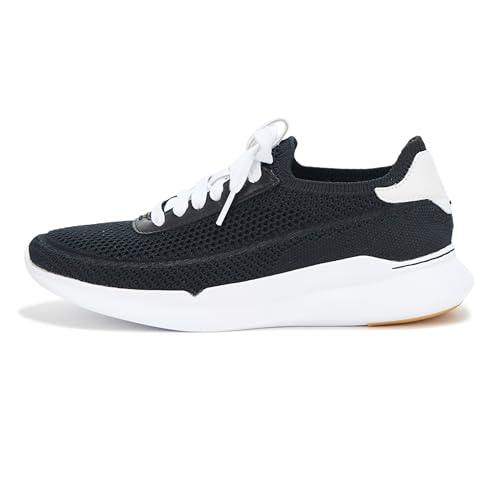 Cole Haan Cole Haan Women's Grand Crosscourt Stitchlt Runox Sneakers, Black Knit/White, 5.5-B US