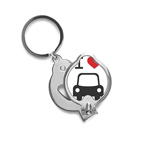 Cortador de uñas de precisión con estampado original de coche y corazón