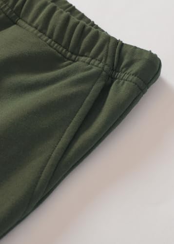Weintee Women's Petite Cotton Pants with Pockets M Army Green