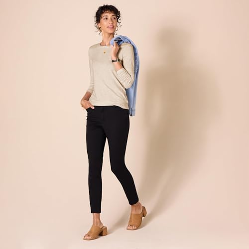 Image of Amazon Essentials Women's Regular-Fit Long-Sleeve Crewneck T-Shirt (Available in Plus Size)