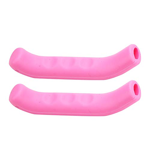 Manija de Freno Duradera Manga de Silicona Resistente Al Desgaste Mano de Obra Exquisita Cubierta de Protección de Palanca de Freno de Bicicleta de Montaña para Montar en Senderos para(Rosa oscuro) Cover