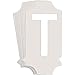 Brady 5040 Series Number and Letter Labels, Pack of 10 Labels, White, T