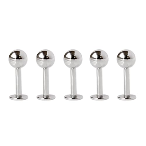 [ROQUE] ボディピアス ラブレットスタッド サージカルステンレス316L 軟骨ピアス 16G 6mm(5個SET) - ROQUE - 商品画像