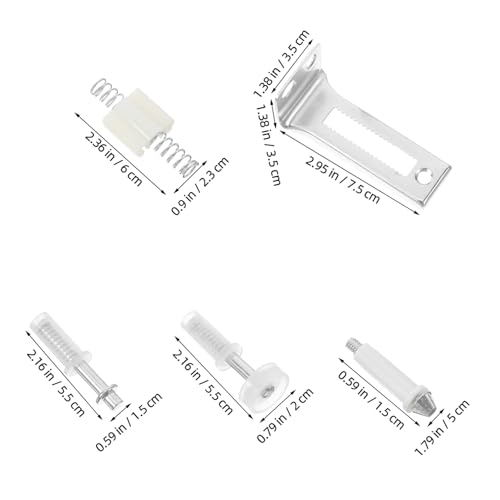 Kit de herrajes para puerta bifold STOBAZA con bisagra, rueda pivote y soporte para reparación de clóset miniatura 2