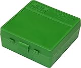 MTM 100 Round Flip-Top Ammo Box 38/357 Cal (Green)