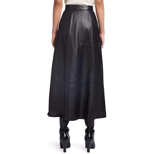 D DOLLY LAMB Leather Full Skirt for Women - Regular Use Slim Skirt2