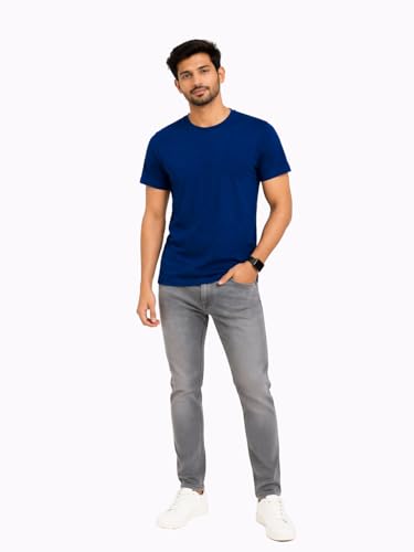 Image of AMAREE Classic Round Neck Half Sleeve T-Shirt - Soft, Breathable & Stylish Everyday Wear - (Pack of - 1)