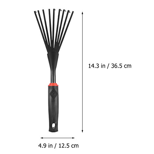 DOITOOL Jardim Ancinho Da Folha 14. 3 Polegadas Ancinho de Metal Heavy Duty Folha Ancinho Do Gramado