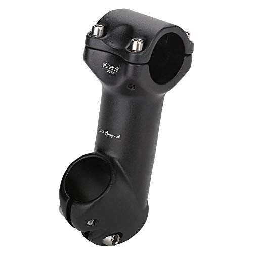 TOPINCN 自転車ステム 自転車クランプステム アルミニウム合金ステム 31.8MM ±45° バイクハンドルバー 交換パーツアクセサリー 31.8*90mm 45度調整可能