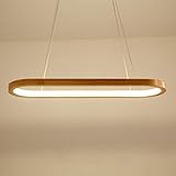 Holz pendelleuchte Insgesamt Dimension: klein L70cm*W20cm*H80cm/33w ,gross：L90cm×W22cm×H80cm/40W , Spannung: 220V-240V, Leistung: 33W/40W ;Lumen:2500LM-3200LM,Material:Hardware+Gummiholz,Farbe:Holz Farbe.