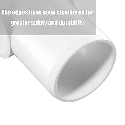 20PCS 4 Way Cross PVC Fittings 1/2Inch, SCH40 Furniture Grade Elbow Fitting Heavy Duty PVC Pipe Connector for Water Supplies, DIY Garden Shelf & Greenhouse