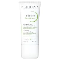 BIODERMA Sébium Sensitive - Soothing Anti-Blemish Care Cream for Sensitive and Acne-Prone Skin, 30ml