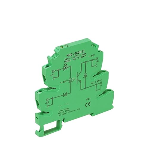 Módulo de relé SSR de 10A con indicador LED mini y voltaje de interfaz multimando CC 2