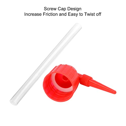 Stonylab Chemical Wash Bottle, 2-Pack Lab Sealed Cylindrical Plastic Safety Lab Reagent Squeeze Wash Bottle, Sample Sealing Liquid Storage Containers With Narrow Mouth, 8 Oz/2 Bottle #TOP3