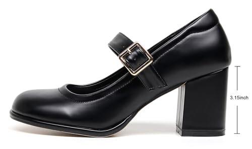 VenusCelia Women's Mary Jane Pump Heeled Shoe2