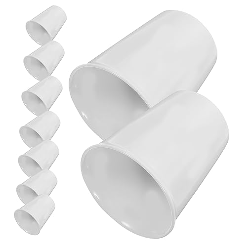 COSMEVIVI Lot De 10 Petites Tasses En Céramique 180 Ml De Gobelet En Papier, Blanc, Pour Thé, Café Et Eau à Domicile Ou Bureau