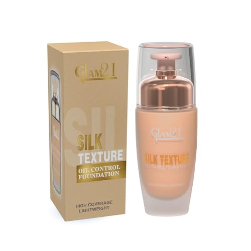 Image of Glam21 Silk Foundation-Lightweight Hydrating Oil-free Formula for Long-lasting Makeup | Balance Skin pH Level | SPF35 UV Protection | Suitable for All Skin Type| 50gm, Gold Honey