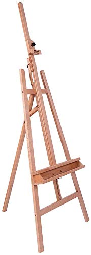 HADECOLL Studio Easel Wooden Artist Display Canvas Display Stand Beech Slope Height Adjustable Easel Studio Artist Painting Canvas Easel Adjustable Craft Workstation