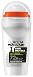 LOréal Men Expert Déodorant pour homme, déodorant anti-taches au parfum intensément revigorant pour jusqu'à 48 heures de fraîcheur, Shirt Protect, 6 x 50 ml - 1