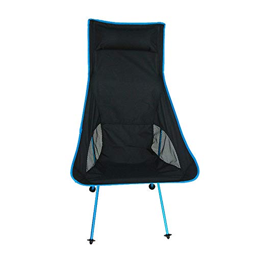 Chaise de camping en table pliante robuste pour éviter la casse en jardin bleu