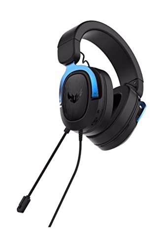 TUF Gaming H3 Cuffie Gaming Jack 3.5mm, Surround Sound 7.1, Driver da 50mm, Design Leggero, Per PC, Mac, PS4/PS5, Xbox One, Switch e Dispositivi Mobile, Nero/Blu - Cuffia gaming - Immagine 3