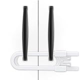Adoric Sliding Cabinet Locks, 6-Pack U Shaped Baby Safety Locks, Childproof Cabinet Latch for Kitchen Bathroom Storage Doors, Knobs and Handles (White)