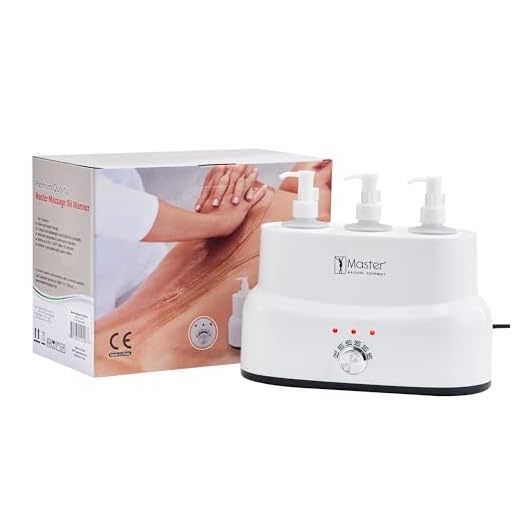 Master Massage Three Bottles Oil, Lotion, Cream Warmer Heater Salon Spa Body Therapy, White