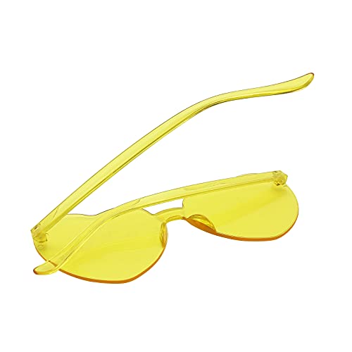 Image of 12 Pairs Heart Glasses Colorful Rimless Heart Shaped Sunglasses Love Glasses for Bachelorette Bride Party Favor