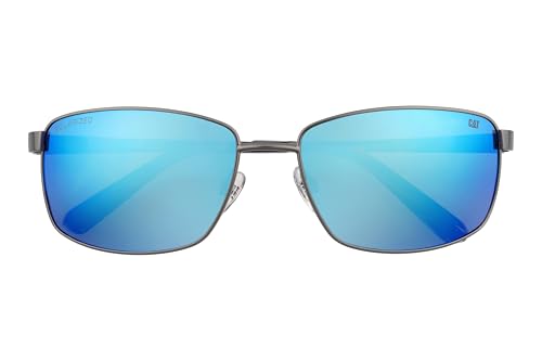 Image of CAT Men's CTS 8030 Polarized Navigator Sunglasses, 61 mm, Matte Gunmetal