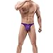 MuscleMate Men's Thong G-String Underwear, Men's Hot Thong G-String Brief Underwear, Stretch and All-day Comfort. (US, Alpha, X-Large, Regular, Regular, Purple)