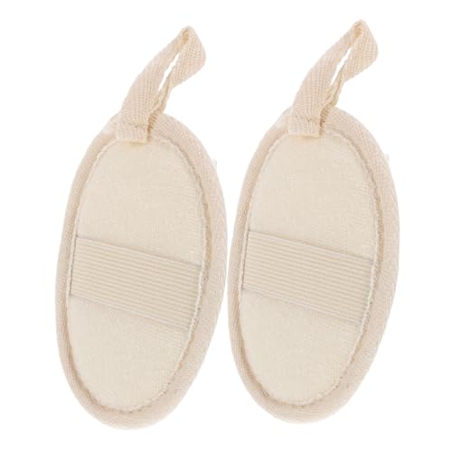 MOTHNUR 2 piezas Esponja Corporal de Lufa Natural Unidades Exfoliante Suave para Ducha y Espalda Cuidado Piel Sensible Portátil para Hombres y Mujeres