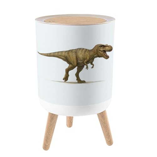 Caneca de basura redonda con tapa y patas 7L