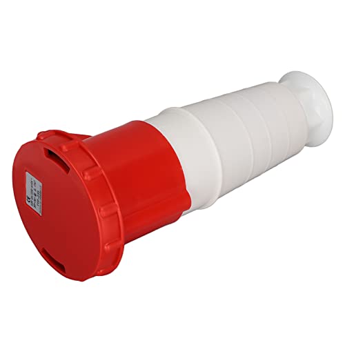 Prise industrielle à 5 broches 63A haute stabilité thermique rouge 415V