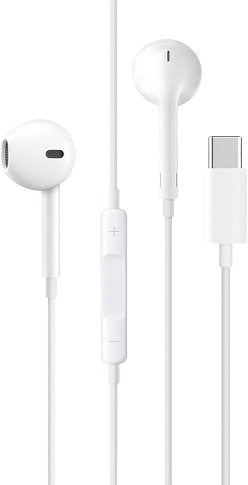 In-Ear Earphones With Type-C Connector, Compatible With All Type-C Phones, Melody T+, EA130, 1.2M, White