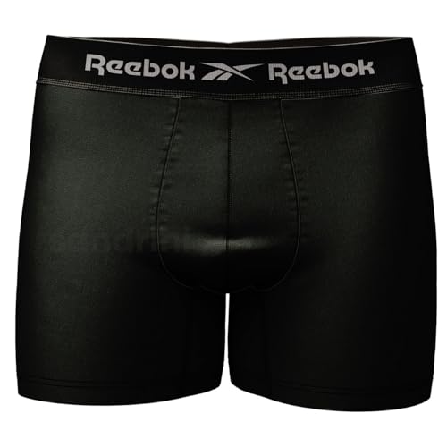 Kit 12 Cuecas Boxer Reebok Masculinas Microfibra, Adulto, Box Sem Costura + 2 Meias (BR, Alfa, G, Re
