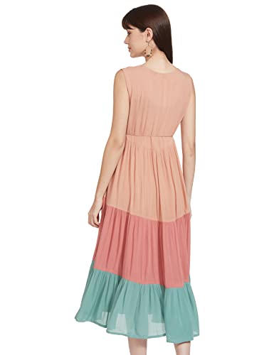 Image of Max Women's Printed Round Neck Ethnic Dress