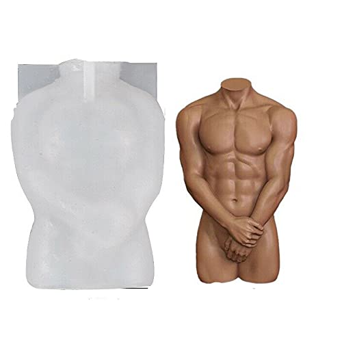 Woman Silicone Body Candle Molds, 3D Body Silicone Resin Casting Mold Candle Wax Epoxy Making Soap Mould Craft DIY (Male) Woman Silicone Body Candle Molds, 3D Body Silicone Resin Casting Mold Candle Wax Epoxy Making Soap Mould Craft DIY (Male)
