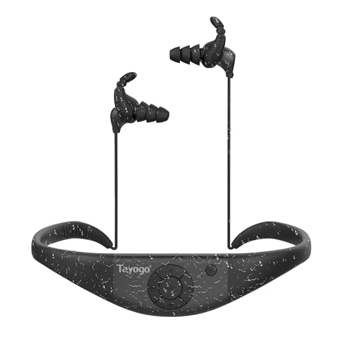 Tayogo Waterproof MP3 Player for Swimming, Underwater Earbuds for Swimming, 10 Hours Playtime, Swimming Headphones,32GB of MP3, Bluetooth 5.4.