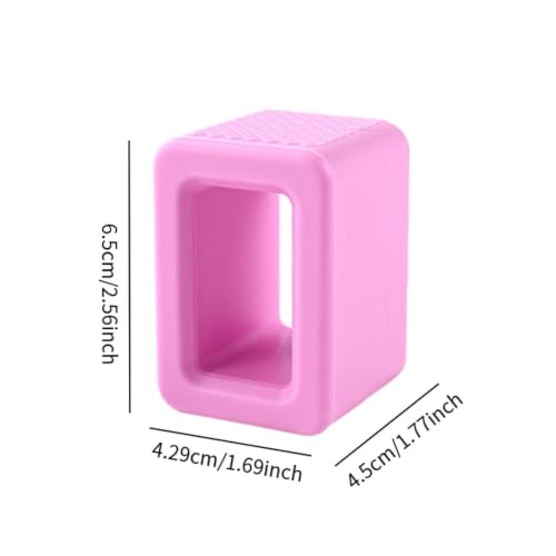 Hebilla de cinturón de auto JicSuXi de silicona rosa pack de 2 unidades 4