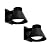 UME 2 Pack LED Outdoor Wall Light Fixtures, Black Front Porch Lights Wall Mount Lighting, Exterior Waterproof Wall Lantern Light Fixture Anti-Rust Farmhouse Wall Sconce for Patio, Doorway, Garage