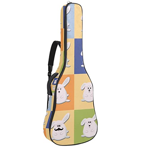 Sac à dos guitare imperméable motif vache protégeant votre instrument de la pluie